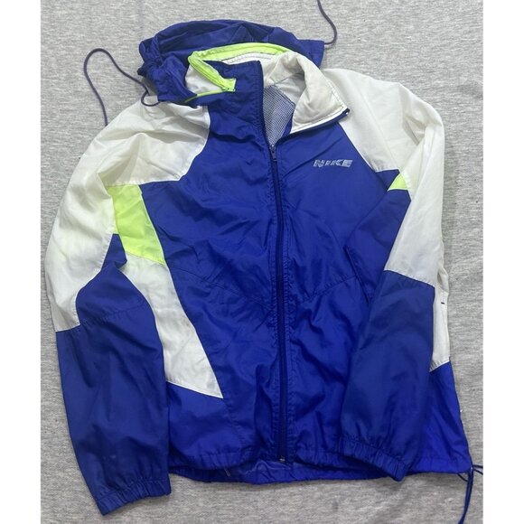 Nike Windbreaker Jacket Men's Large Polyester Zip Up Outdoor Blue - Picture 1 of 10